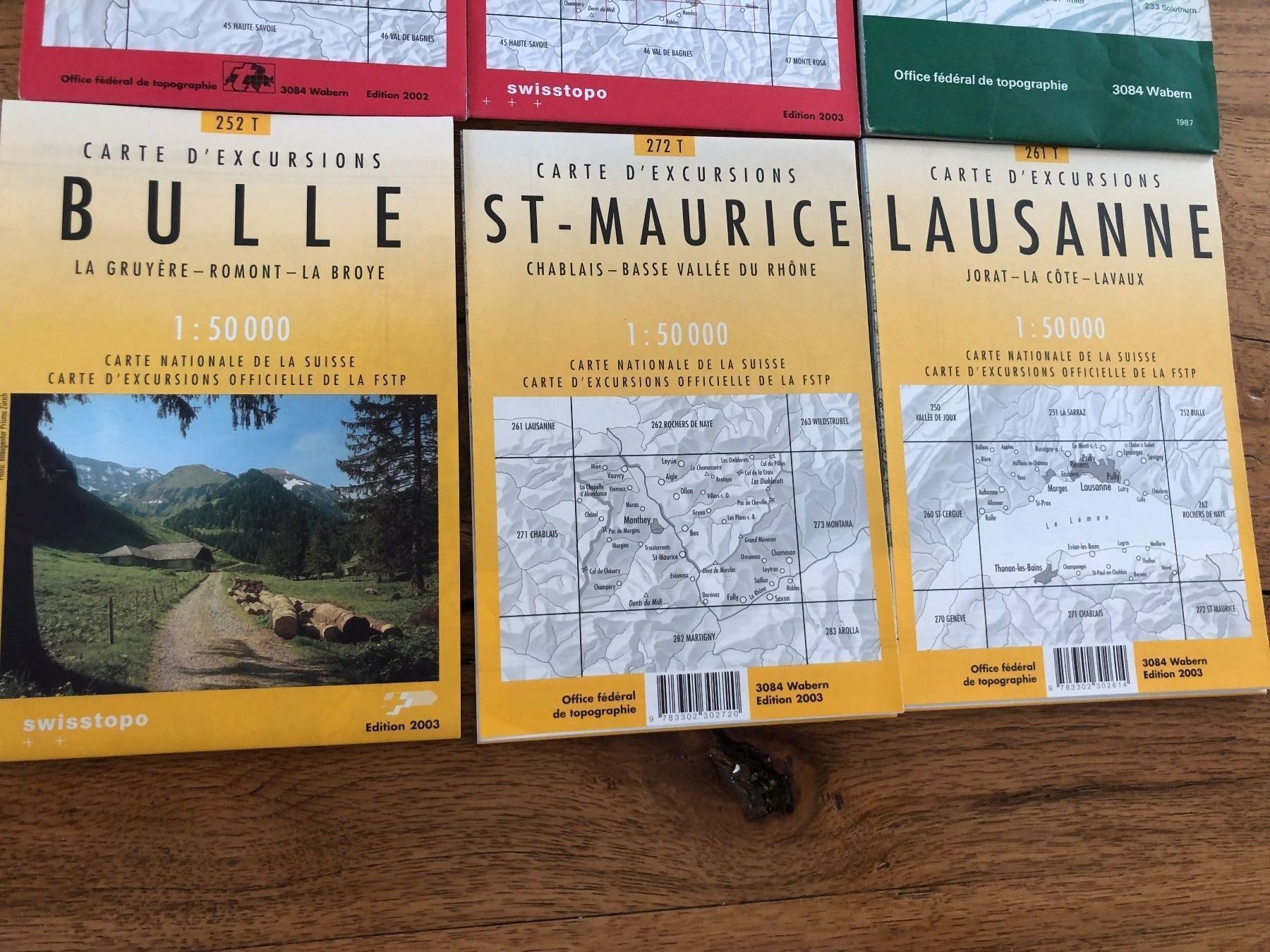 Landkarten & Atlanten: 8 Landkarten der Schweiz – Gebraucht aus Walenstadt von Stregab 4