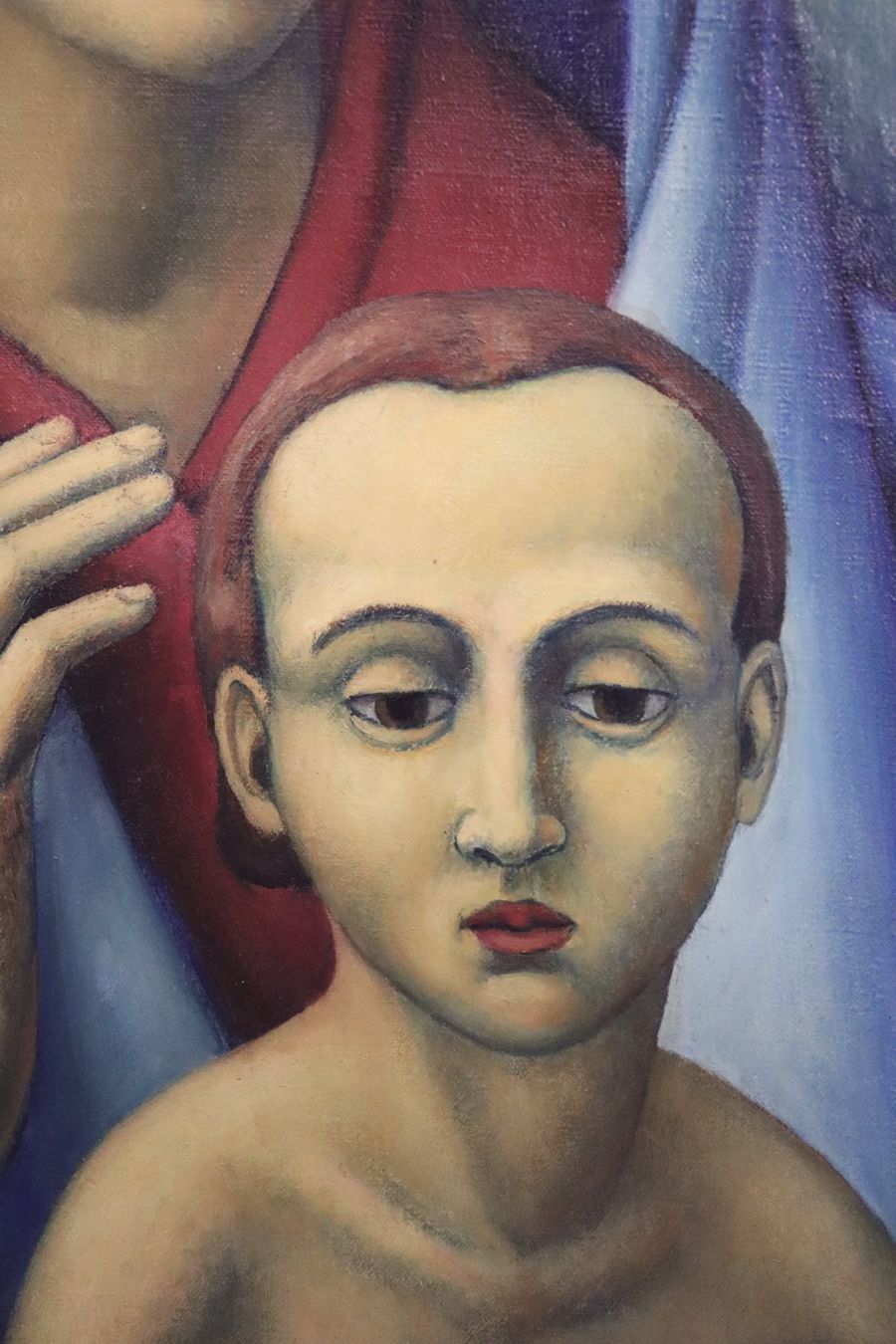 Dipinti: Leo Steck 1883-1960,  Gemälde "Mutter mit Kind", von 1926 – Usato da Zug venduto da Kunst-Fundgrube 2