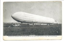 Echterdingen (D) Zeppelin-Landung 5. Aug. 1908 echte Foto-AK