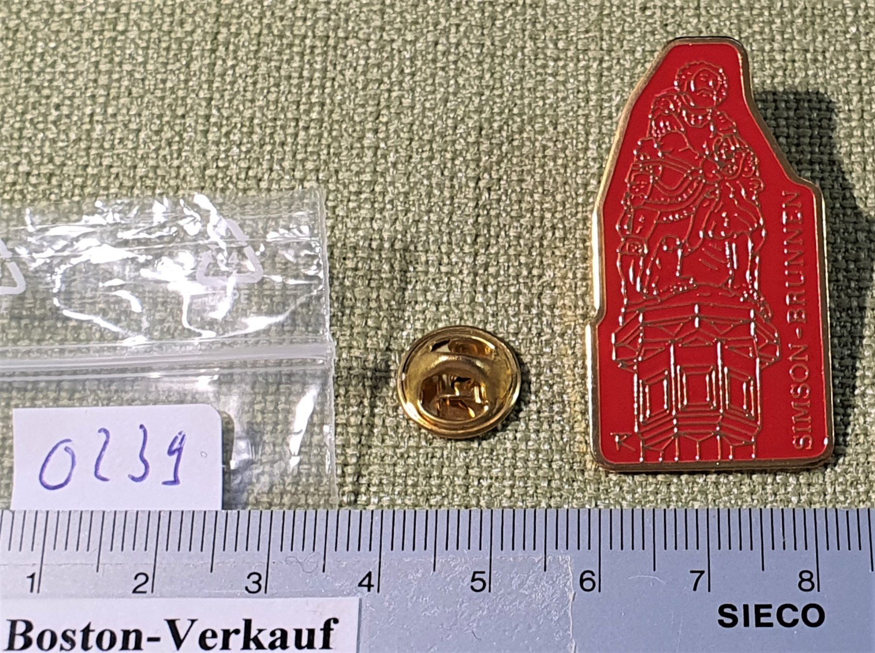 Placchette & Badge: O239 - Pin Bern Simson - Brunnen – Usato da Reinach BL venduto da Boston-Verkauf 2