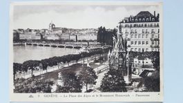 Geneve La Place des Alpes et le Monument Brunswick