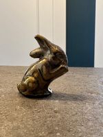 Antike Messing Figur Hase, Sammlerstück, Ostern naht!