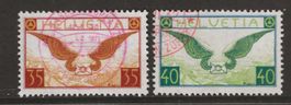 1929 : Flugpost Nr. F14 - F15, Zeppelin-Stempel, KP 205.--