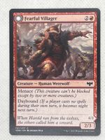 Magic: The Gathering Fearful Villager/Fearsome Werewolf