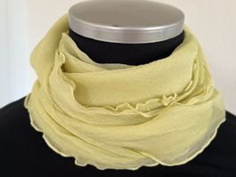 Colora Schal, 100% Seide, Hellgrün, NEU