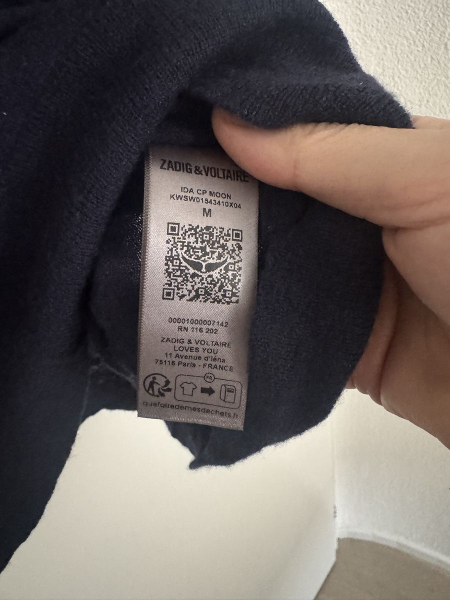 Maglioni & Felpe: Zadig&Voltaire Pullover Ida Kaschmir pullover marine M – Usato da Zürich venduto da Linen218 4