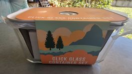 Click Glass Container Set 740 ml und 2400 ml neu