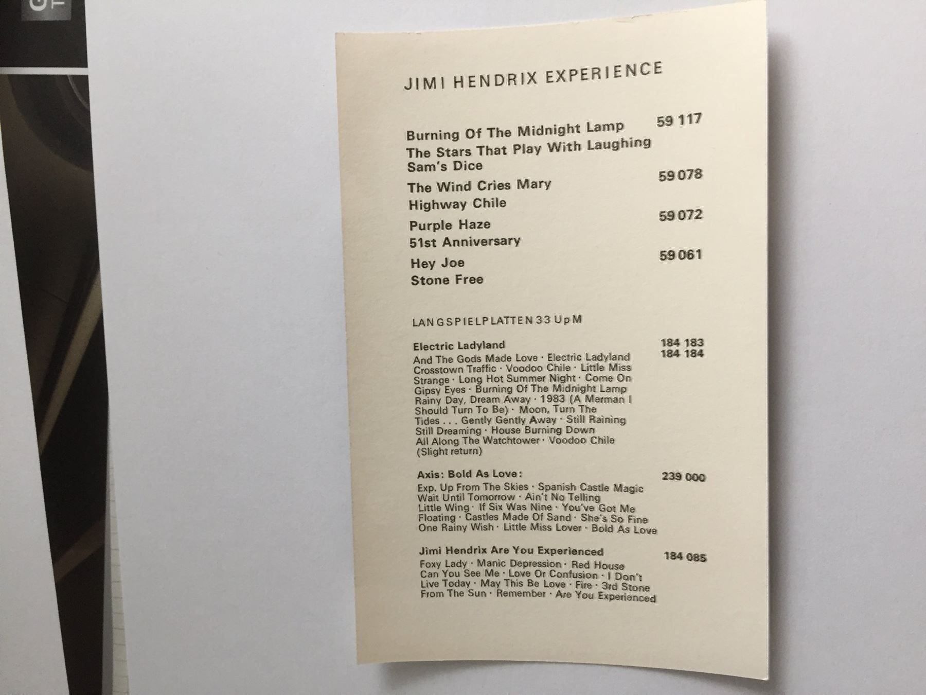 Dischi in vinile: Jimi Hendrix – Nuovo (secondo la descrizione) da Aarwangen venduto da Jukebox3 1