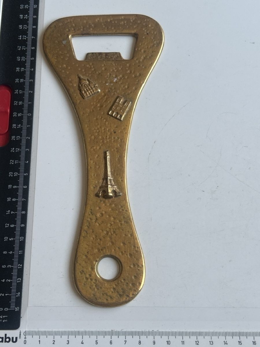 Küchengeräte: Flaschenöffner Paris Messing Souvenir(S28) – Gebraucht aus Neuenhof von SchnaeppliAllerlei 2