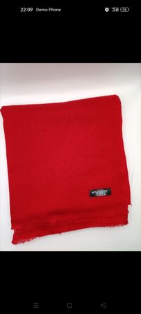 Écharpe rouge en 100% cachmire unisexe neuf 