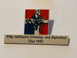 1 Pin Eidg. Jubiläums Schwing- und Älplerfest Chur 1995