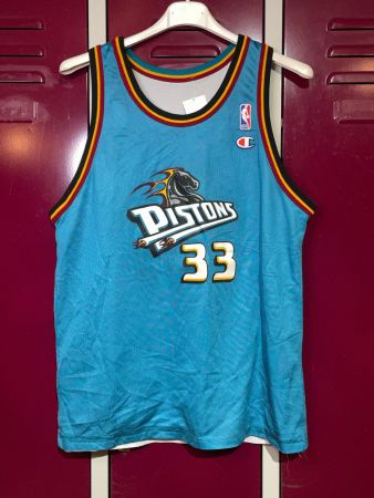 VINTAGE REVERSIBLE CHAMPION DETROIT PISTONS NBA JERSEY SZ: S