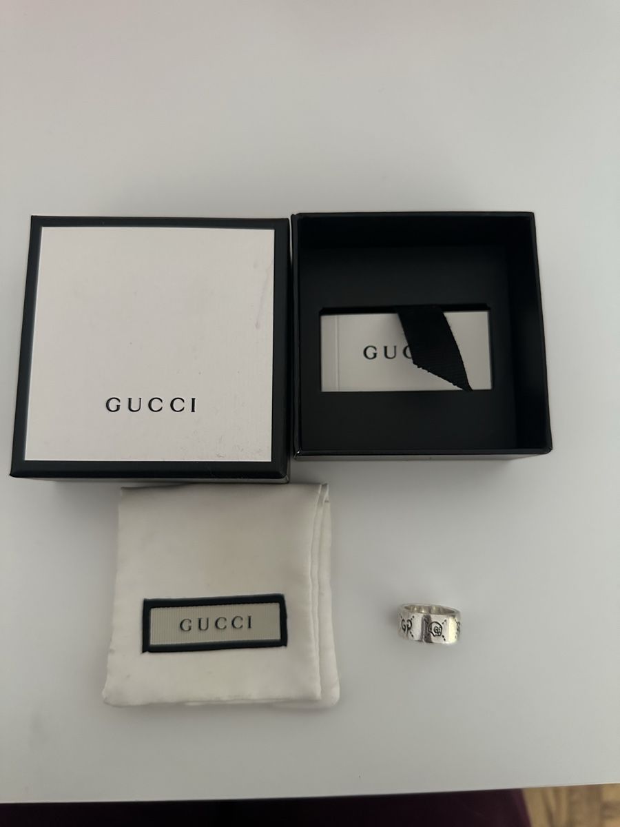 Gucci Anelli: Gucci Ring Ghost Collection Silber mit Box und Beutel – Nuovo (secondo la descrizione) da Zürich venduto da mlanyfer 2