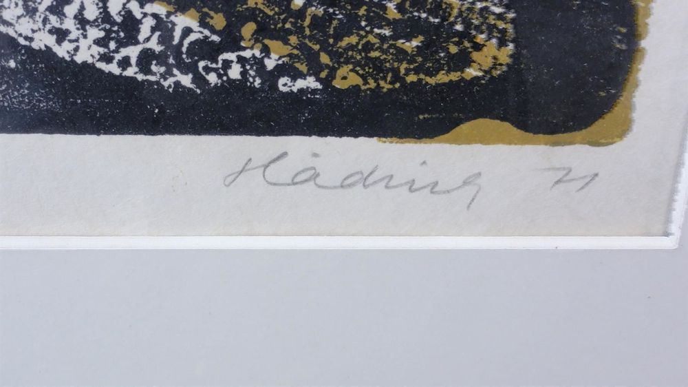 Grafik Lithografie Holzschnitt Hädrich signiert Winterthur 4