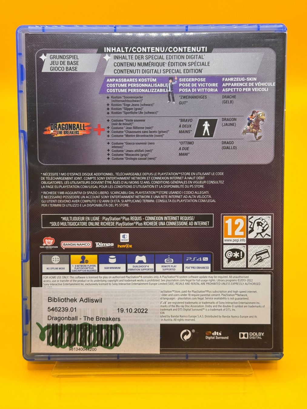Sony Giochi: Dragonball The Breakers PS4 Special Edition – Usato da Oberwil b. Zug venduto da silver2024 1