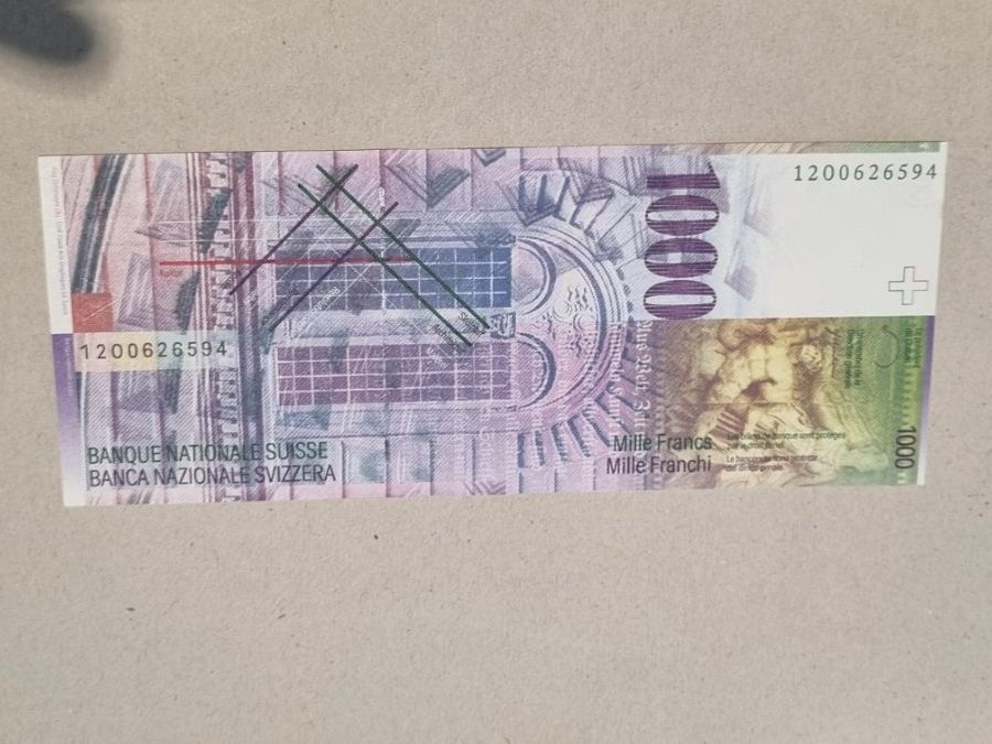 Note 1000 FR 2012 Bankfrisch (Neu und originalverpackt) in Bure für CHF ...