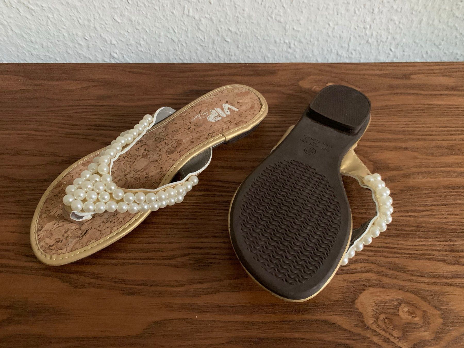 Damenschuhe: VIP - Perlen Flip Flops 37 – Gebraucht aus Zürich von Diazaio 2