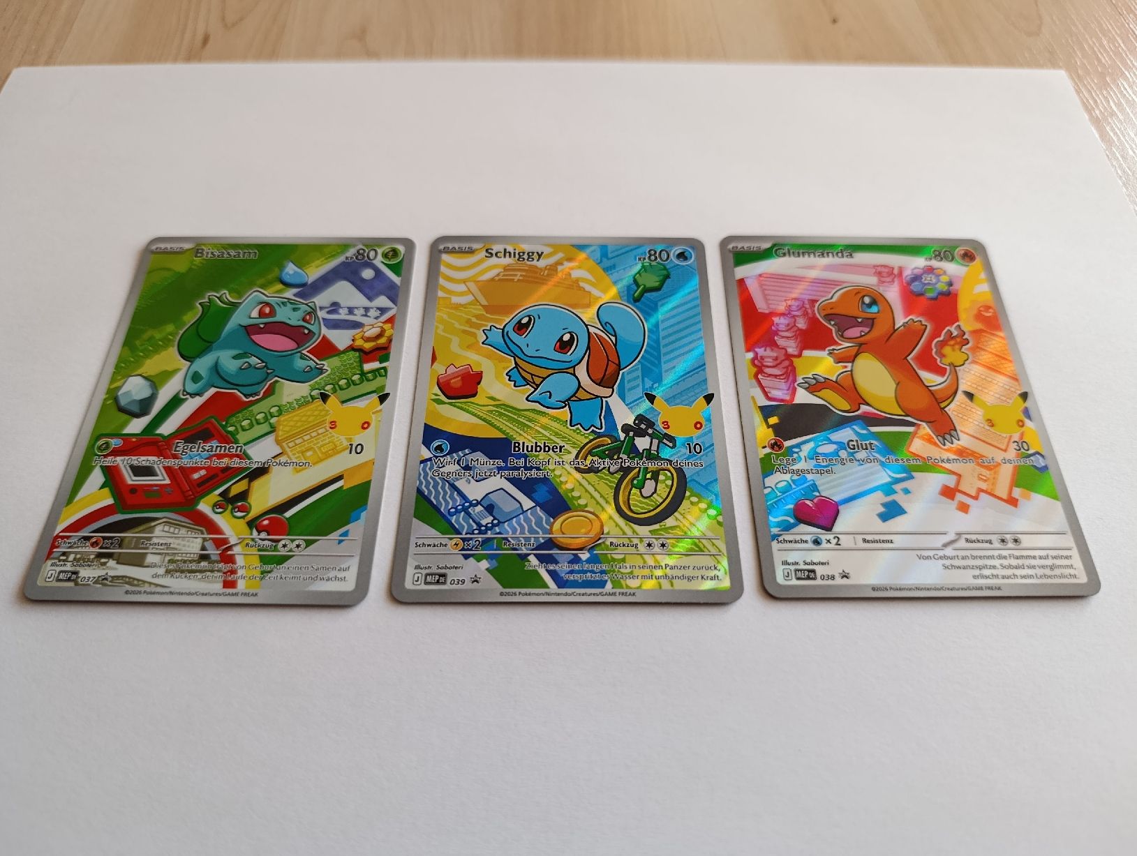 First Partner Gen. 1 Pokemon Promos Deutsch, Glumanda (Neu (gemäss ...