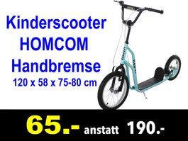 🔴  Kinderscooter HOMCOM mit Handbremse /088B
