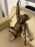 Holzgeschnitzte Abseiler 50 cm, Holzfiguren