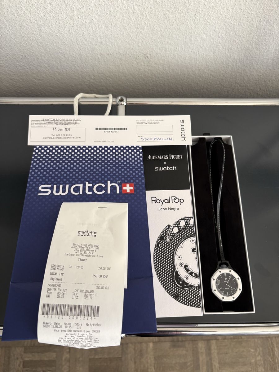 Audemars Piguet Orologi: AP x swatch Ocho negro – Nuovo e nell'imballaggio originale da Moutier venduto da mal_r5ct