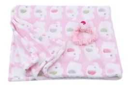 Baby Decke Elefanten Pink