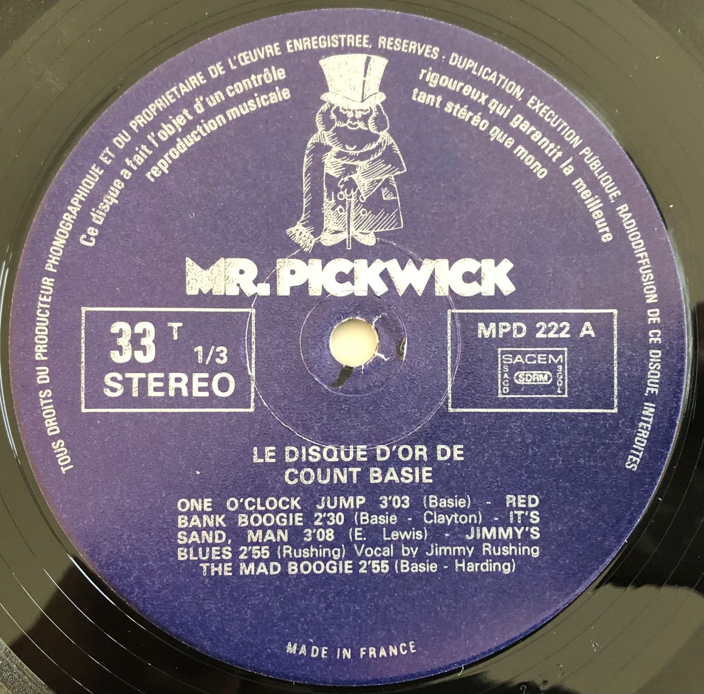 Schallplatten: COUNT BASIE - LE DISQUE D'OR DE COUNT BASIE – Gebraucht aus Poliez-Pittet von Newtown-Records 2