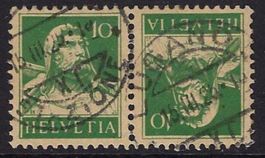 1921 Kehrdruck Paar ZNr. K18 gestempelt ʘ Kat. 4.-