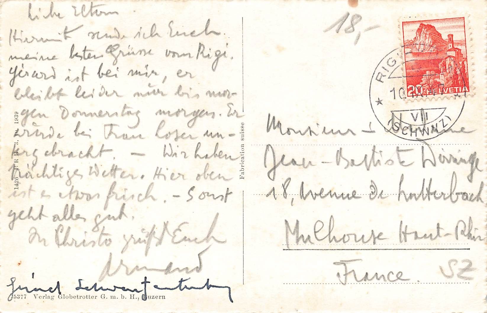 Cartoline postali: Rigi SZ bahn Staffel und Kulm – Usato da Biasca venduto da Blenio71 1