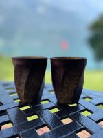 Japanese style pair tea cups