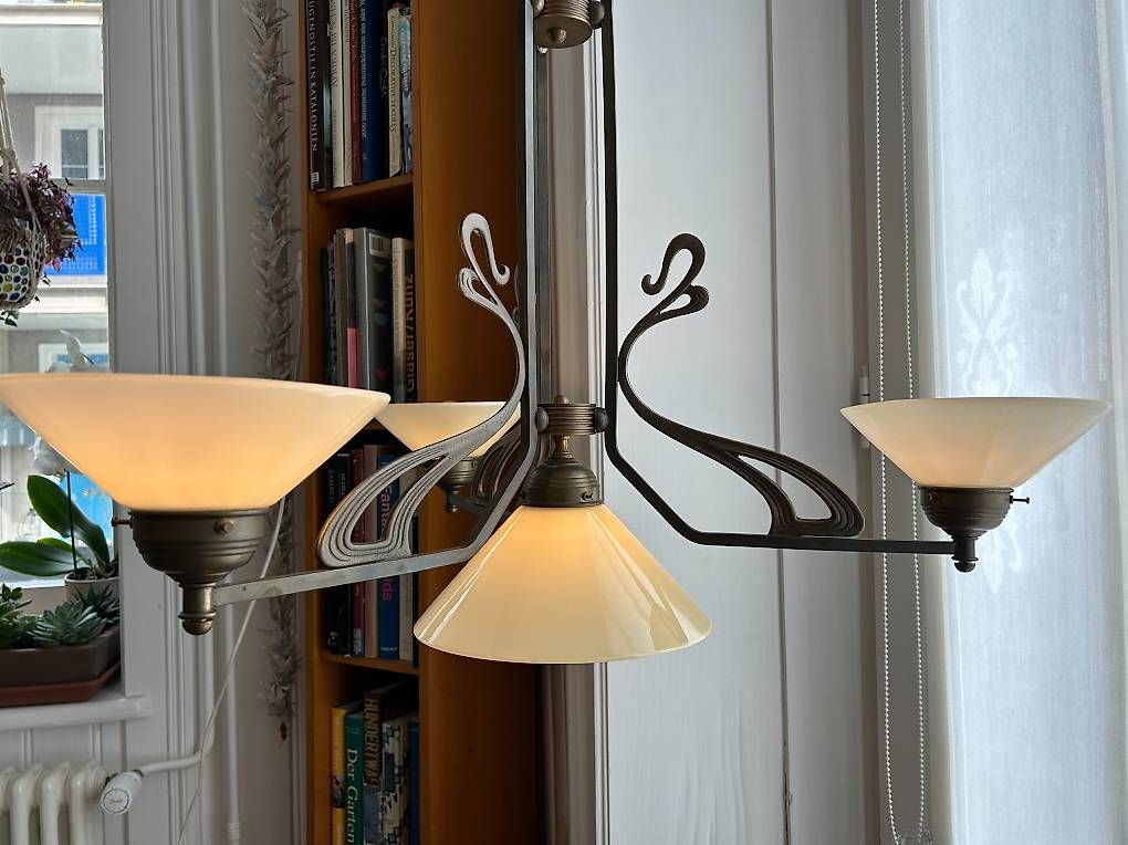Lustres & lampes de plafonds: Jugendstil / Art Deco Leuchter aus Berlin – D'occasion à St. Gallen par matasurf