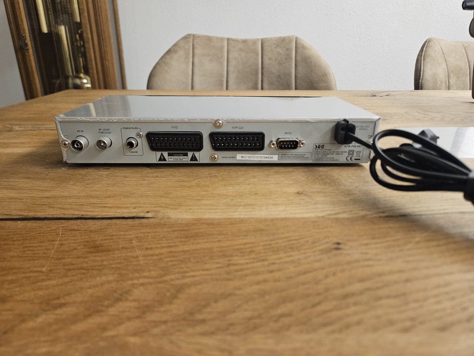 Ricevitori: SEG DTR 710-SET DVB Receiver – funktionsfähig – Usato da Birr venduto da DisDas 2