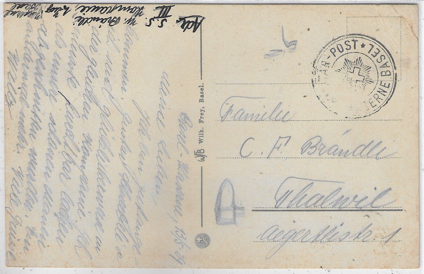 Cartoline postali: Basel - Kaserne - Litho – Usato da Ettingen venduto da Kartenplanet 1