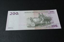 Congo UNC 200 francs 2022