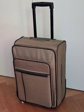 Easy Pack: grauer Stoffrollkoffer