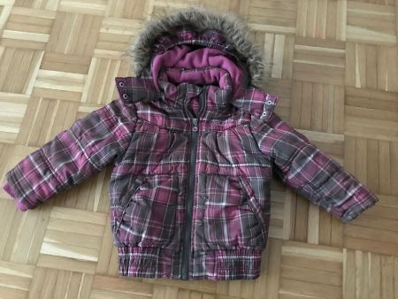Winterjacke mit abnehmbarer Kapuze von Dopo Girls Grösse 98