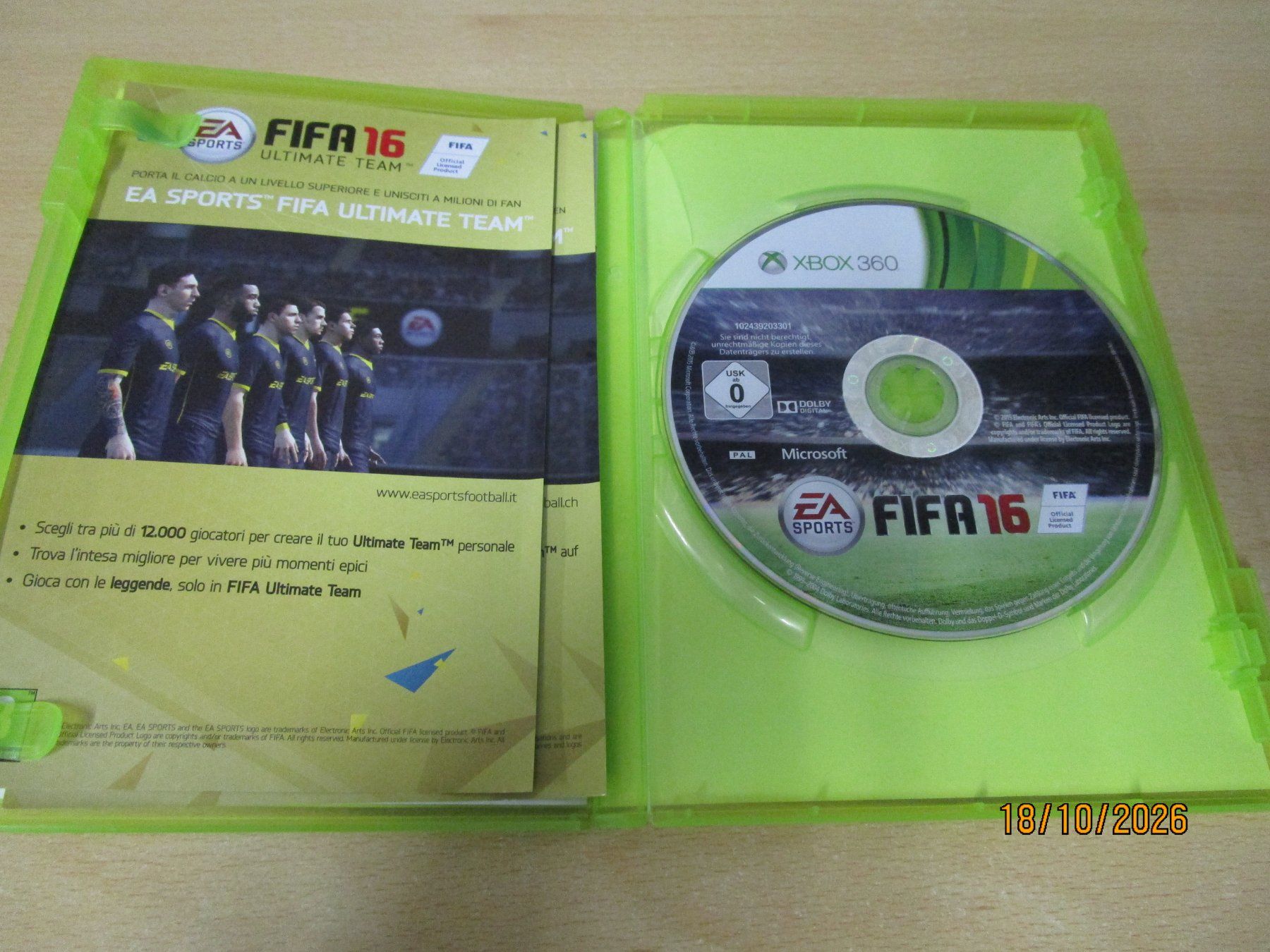 Microsoft Giochi: FIFA 16 Xbox 360 Xbox360 – Usato da Goldau venduto da agestuffer 2