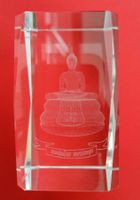 Buddha Kristallglas 3D-Lasergravur