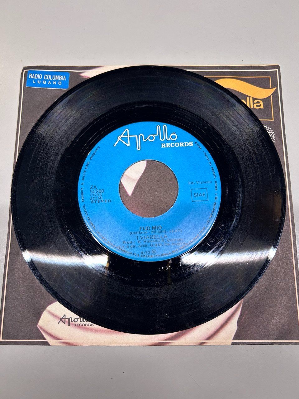 Dischi in vinile: 45 giri dei Vianella "Fijo mio" 1973 – Usato da Giubiasco venduto da LorisVale 2
