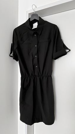 Damen Blusenkleid in Schwarz NEU