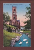 NEUCHÂTEL - Jardin Desor - Eglise Catholique - 1928
