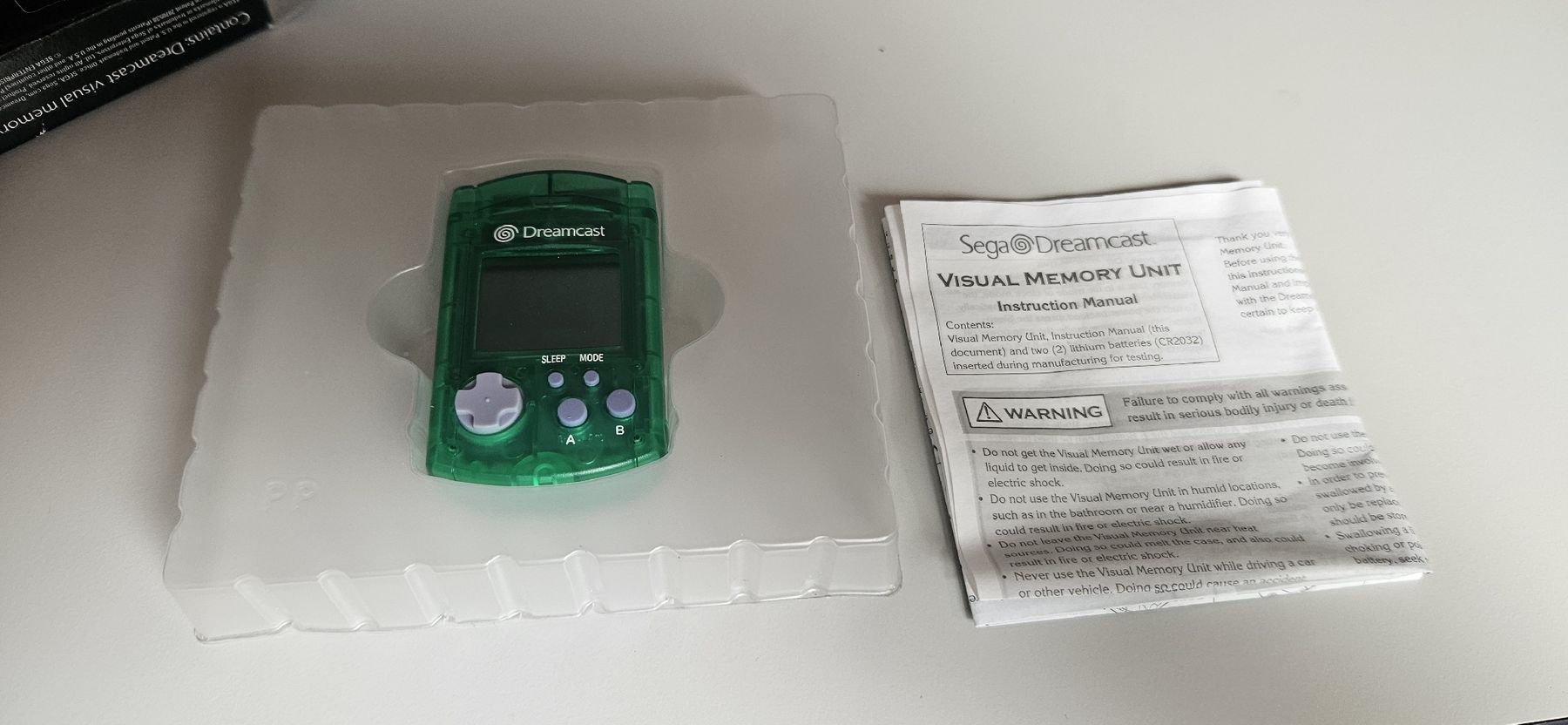 Sega Konsolen: Sega Dreamcast Visual Memory Unit, grün in OVP – Neu (gemäss Beschreibung) aus Belp von Ginus85 4