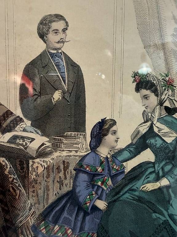 Grafica & Litografie: Antike Mode-Stich "Allgemeine Modenzeitung" 1864 – Usato da Obernau venduto da Arche_Noah_Brocki 7