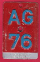 VELONUMMER/FAHRRADSCHILD, AG 76