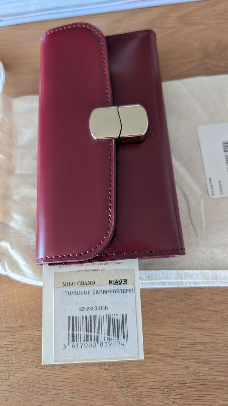 Sezane Portamonete: portefeuille Milo Carmin neu – Nuovo e nell'imballaggio originale da Biberstein venduto da ameliecimador 3