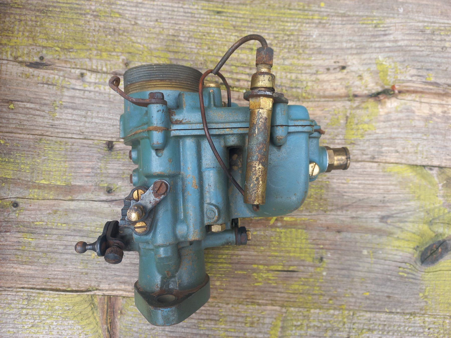 Tutti pezzi di ricambio auto: rarer Oldtimer Messing / Bronze Vergaser WEBER Tipo 36 DR3 – Usato da Dulliken venduto da Dullikenlerchclassic 2