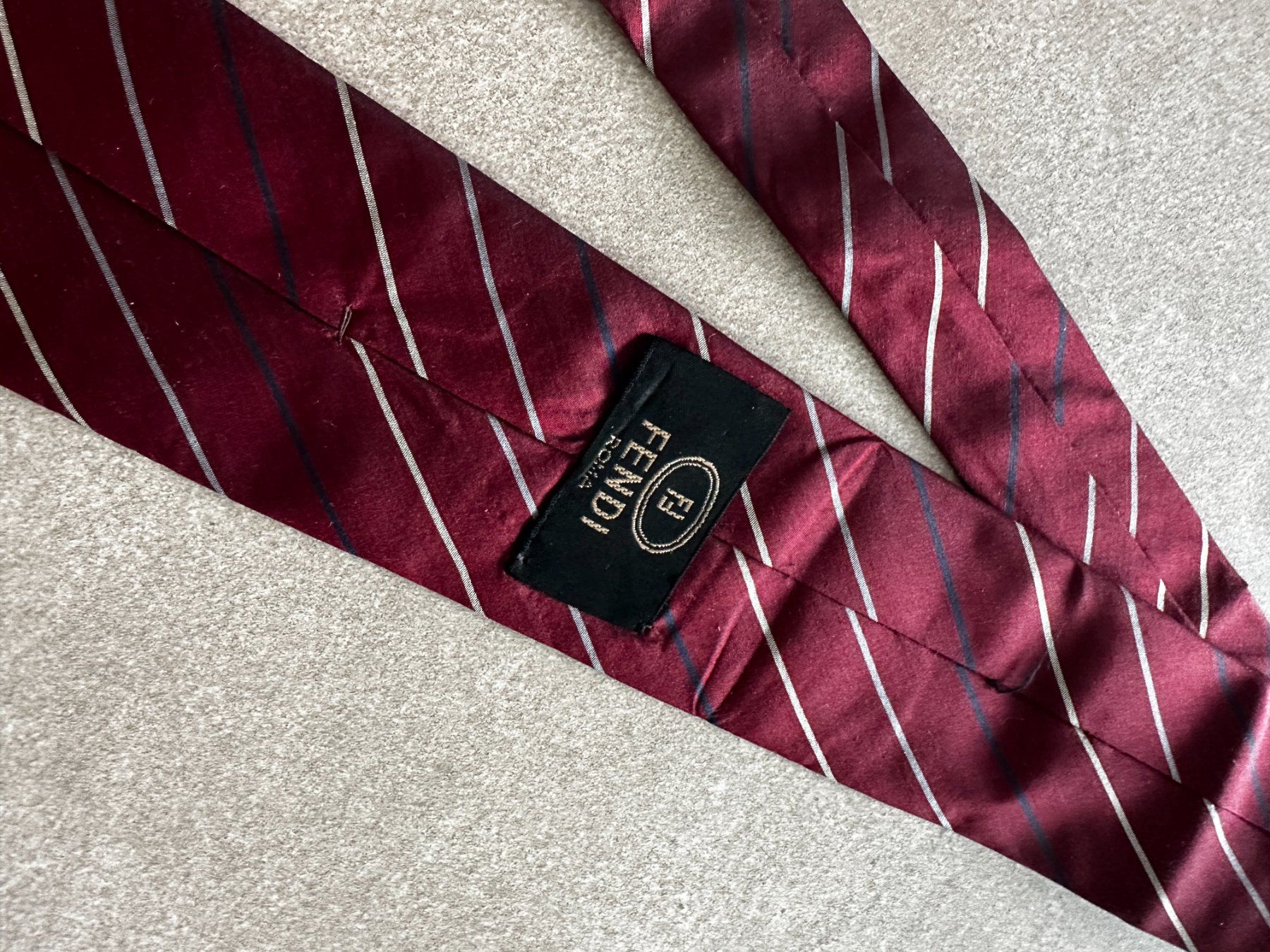Fendi Krawatten: Vintage silk tie Fendi – Gebraucht aus Lugano von _tuttifrutti_ 3