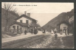 Carte P de 1917 ( Champ-du-Moulin / La Gare )
