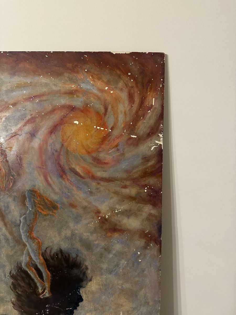 Dipinti: Tableau signé José Gerson "Cosmos" 178x83 – Usato da Bellevue venduto da bordeaux075cl 3