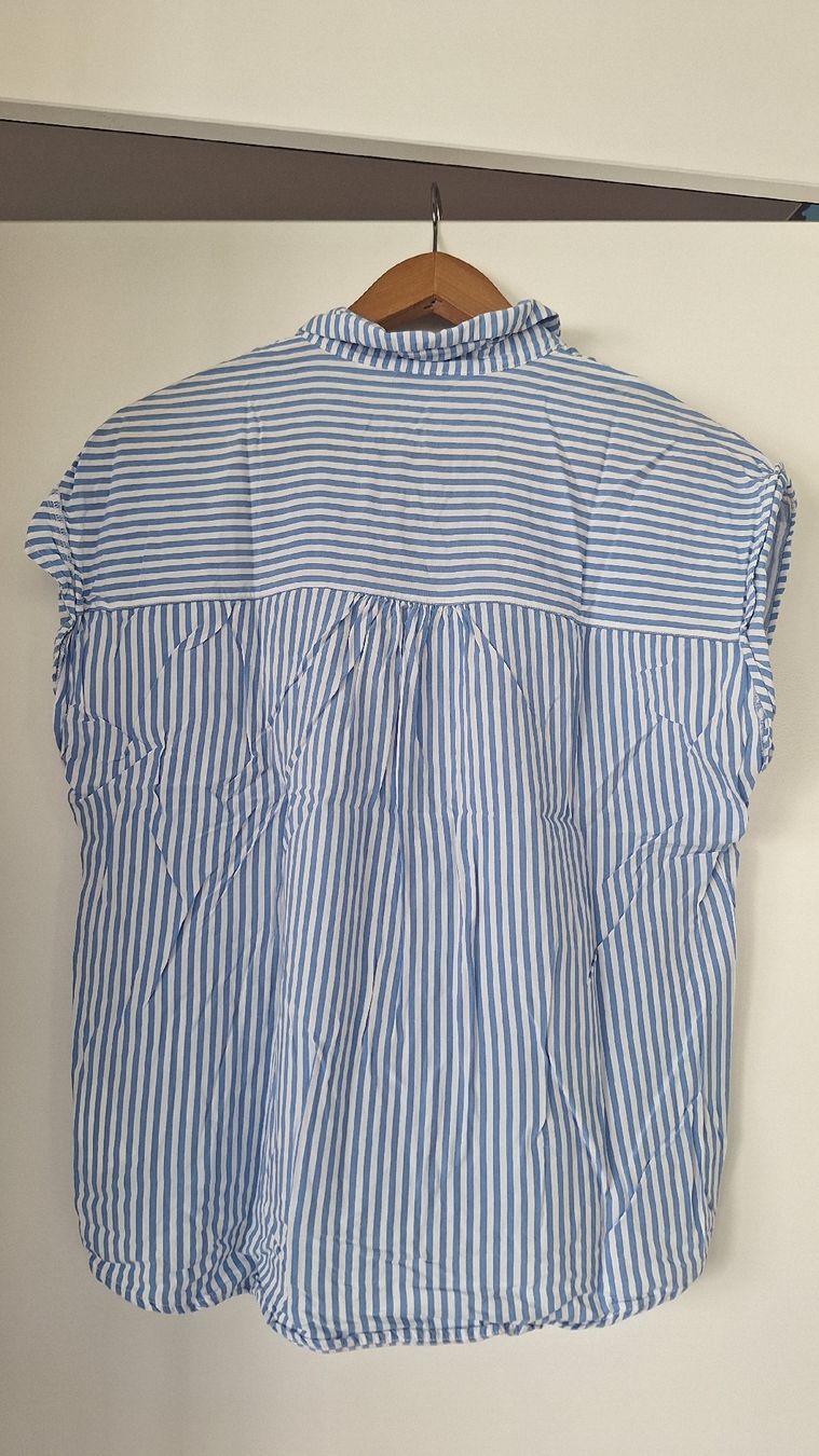 Tom Tailor Camicette: Tom Tailor Sommerbluse, Gr. 38, blau-weiss gestreift. – Usato da Oberkulm venduto da kar_jgx9 2